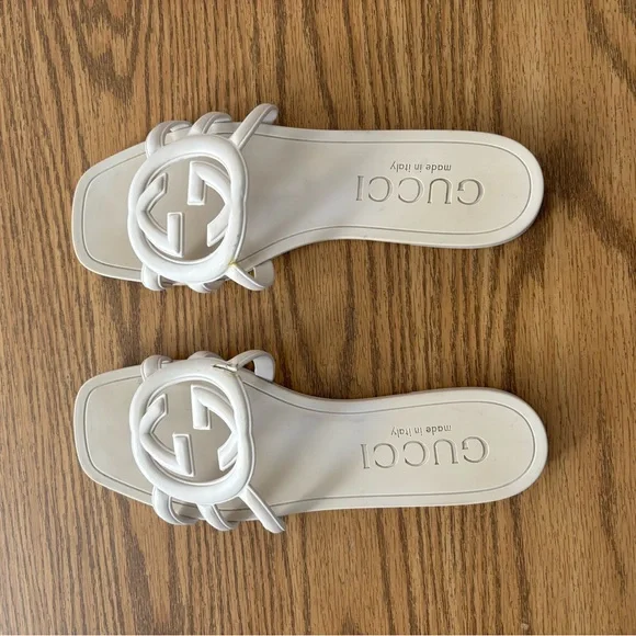 Gucci White Sandals for Women - Picture 1 of 11